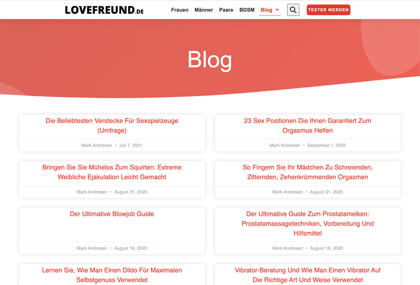 Muschi selber bauen Lovefreund.de Blog